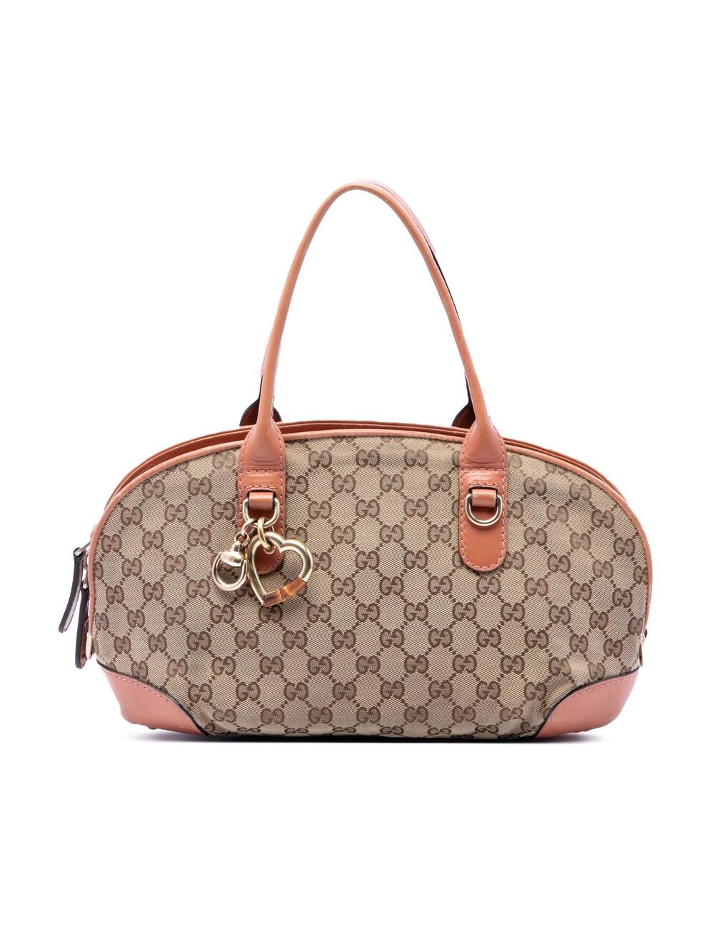 Gucci Gg Canvas Heart Bit Satchel Pre- #361419G48B